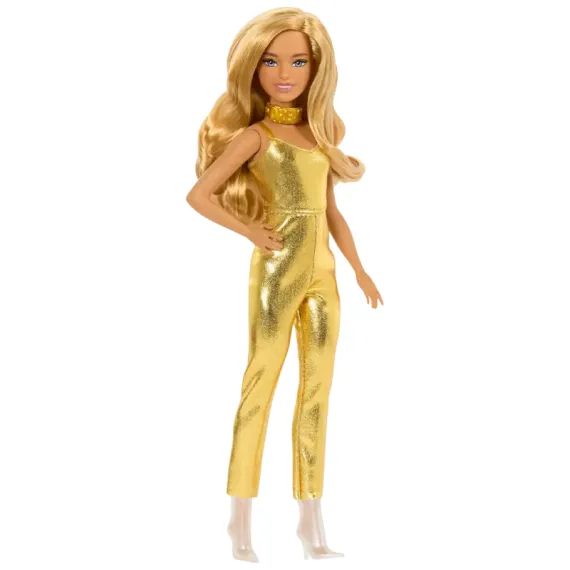 КУКЛА BARBIE "МОДНИЦА В ЗОЛОТИСТОМ КОМБИНЕЗОНЕ"