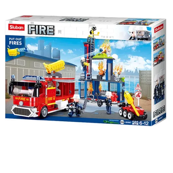 КОНСТРУКТОР SLUBAN B0967 "ЦЕНТР ПОДГОТОВКИ ПОЖАРНЫХ", 6+