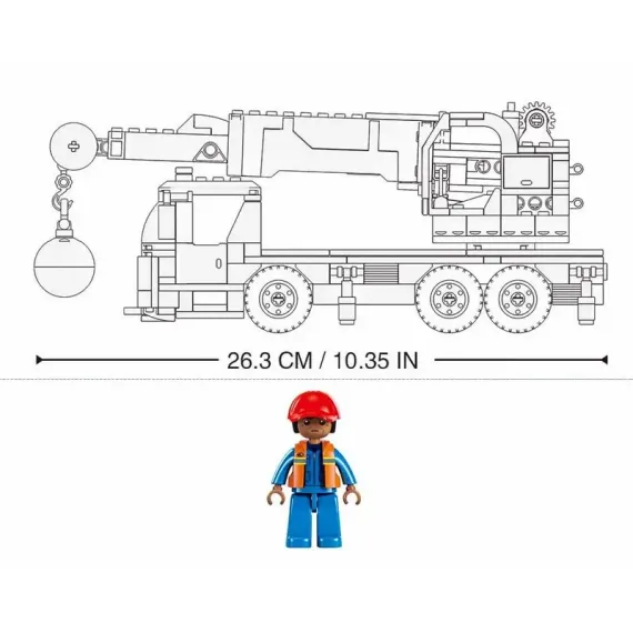 КОНСТРУКТОР SLUBAN B1195 " ПОДЪЁМНЫЙ КРАН", 6+