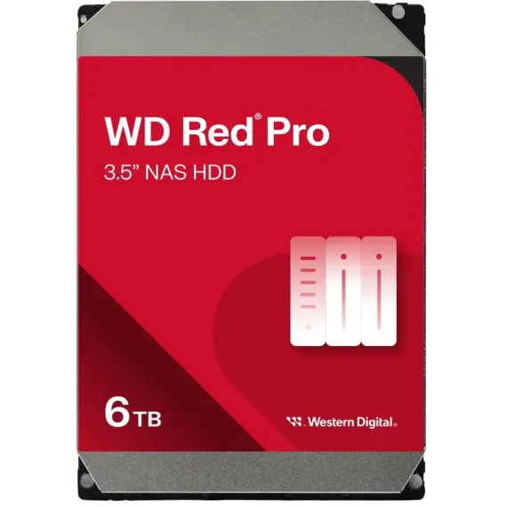 ЖЕСТКИЙ ДИСК WESTERN DIGITAL WD RED PRO, 3.5", 6 ТБ