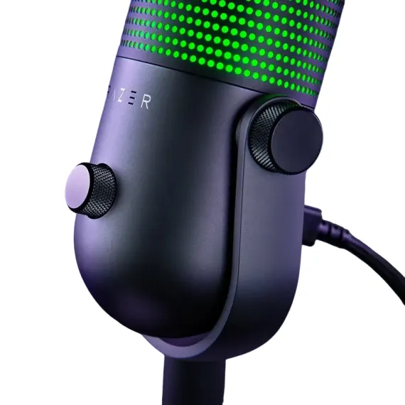 ИГРОВОЙ МИКРОФОН RAZER SEIREN V3 CHROMA, ПРОВОДНОЙ АНАЛОГОВЫЙ, ЧЁРНЫЙ