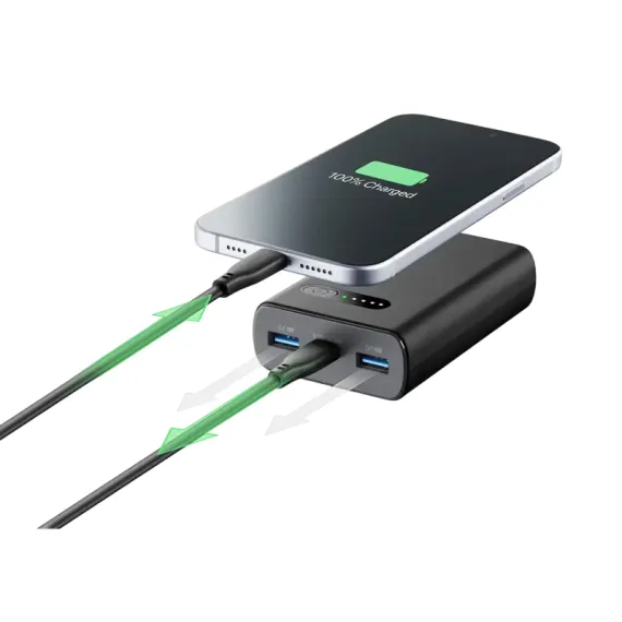 ПОРТАТИВНОЕ ЗАРЯДНОЕ УСТРОЙСТВО CELLULARLINE FAST PD 20ВТ, 10000МА·Ч, ЧЁРНЫЙ