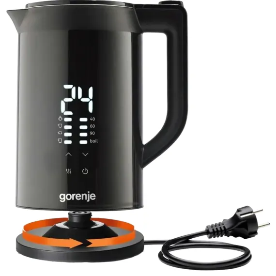 ЭЛЕКТРОЧАЙНИК GORENJE K17DWDII, ЧЁРНЫЙ