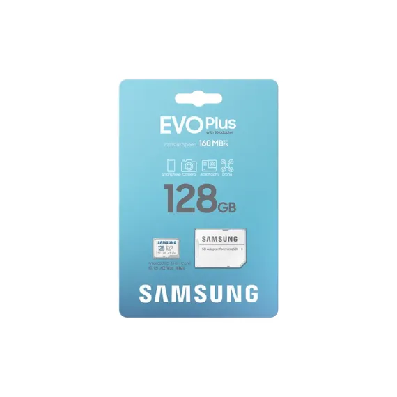 КАРТА ПАМЯТИ SAMSUNG EVO PLUS MICROSDXC, 128ГБ (MB-MC128SA/APC)