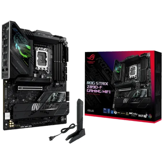 МАТЕРИНСКАЯ ПЛАТА ASUS ROG STRIX Z890-F GAMING WIFI, LGA1851, INTEL Z890, ATX