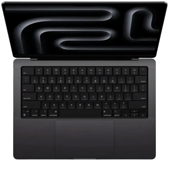 НОУТБУК 14,2" APPLE MACBOOK PRO 14 A3401, SPACE BLACK, M4 PRO WITH 12-CORE CPU AND 16-CORE GPU, 24ГБ/512ГБ, MACOS SEQUOIA