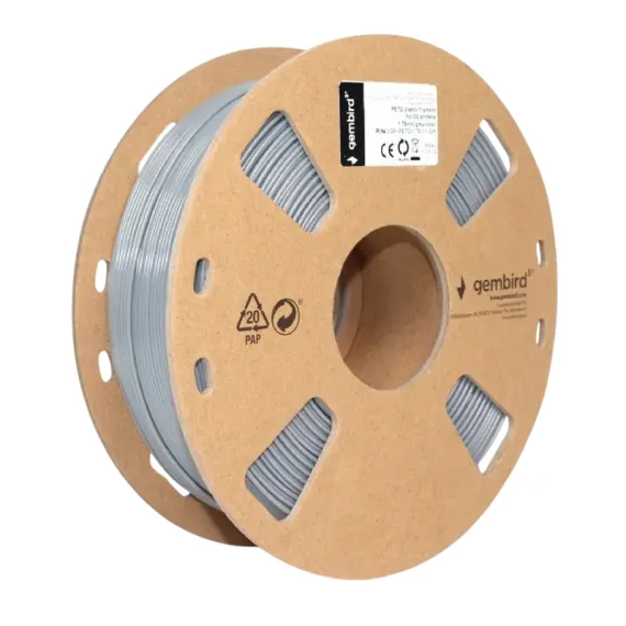 НИТЬ ДЛЯ 3D-ПРИНТЕРА GEMBIRD 3DP-PETG1.75-01-GR, PETG, ЖЕЛТЫЙ , 1.75 ММ, 1КГ