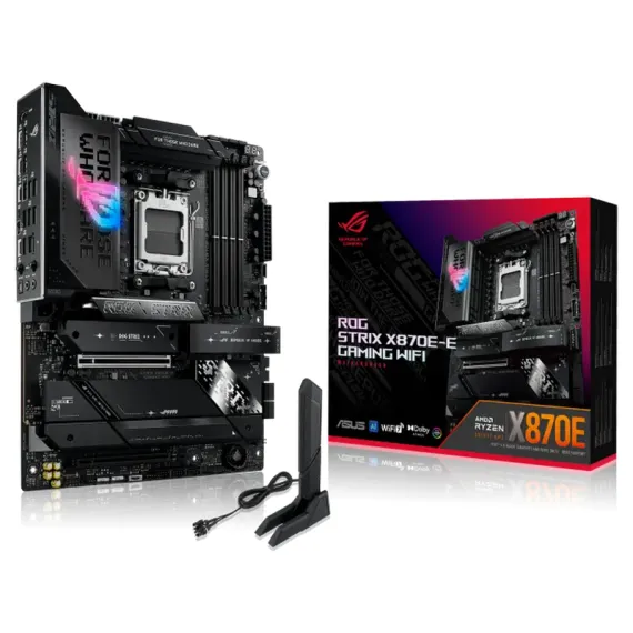 МАТЕРИНСКАЯ ПЛАТА ASUS ROG STRIX X870E-E GAMING WIFI, AM5, AMD X870E, ATX
