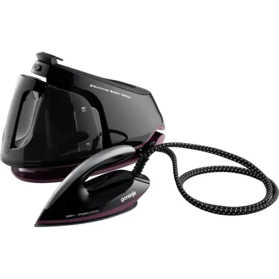 УТЮГ С ПАРОГЕНЕРАТОРОМ GORENJE SGD3000BKV, 3000ВТ, ЧЁРНЫЙ