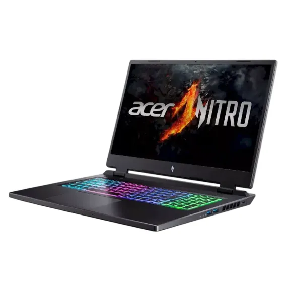 ИГРОВОЙ НОУТБУК 17,3" ACER NITRO 17 AN17-42, OBSIDIAN BLACK, AMD RYZEN 9 8945HS, 32ГБ/1024ГБ, LINUX ESHELL