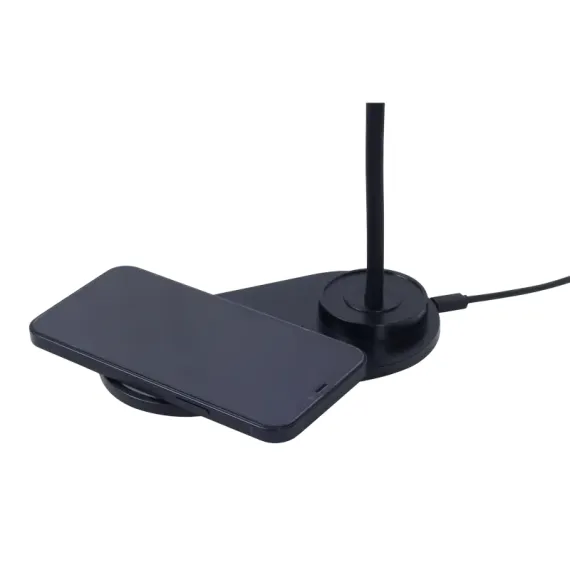 НАСТОЛЬНАЯ ЛАМПА GEMBIRD EYE LAMP С БЕСПРОВОДНОЙ ЗАРЯДКОЙ, ЧЁРНЫЙ