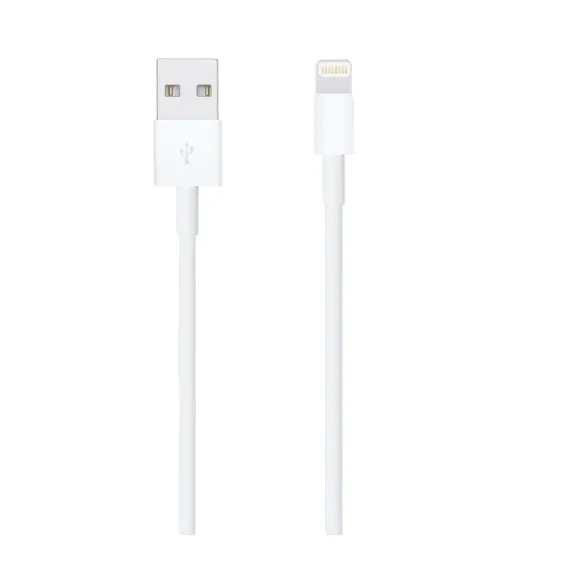 КАБЕЛЬ ДЛЯ ЗАРЯДКИ И ПЕРЕДАЧИ ДАННЫХ APPLE MUQW3ZM/A, LIGHTNING/USB TYPE-A, 1М, БЕЛЫЙ