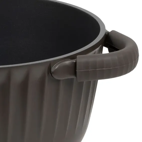 КАСТРЮЛЯ RESTO 94005, 6.8Л, КОРИЧНЕВЫЙ