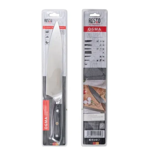 НОЖ ПОВАРСКОЙ RESTO 95340, СЕРЫЙ