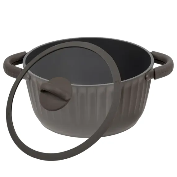 КАСТРЮЛЯ RESTO 94005, 6.8Л, КОРИЧНЕВЫЙ