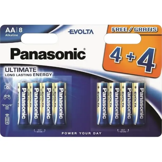 БАТАРЕЙКИ PANASONIC LR03EGE, AAA, 8ШТ.