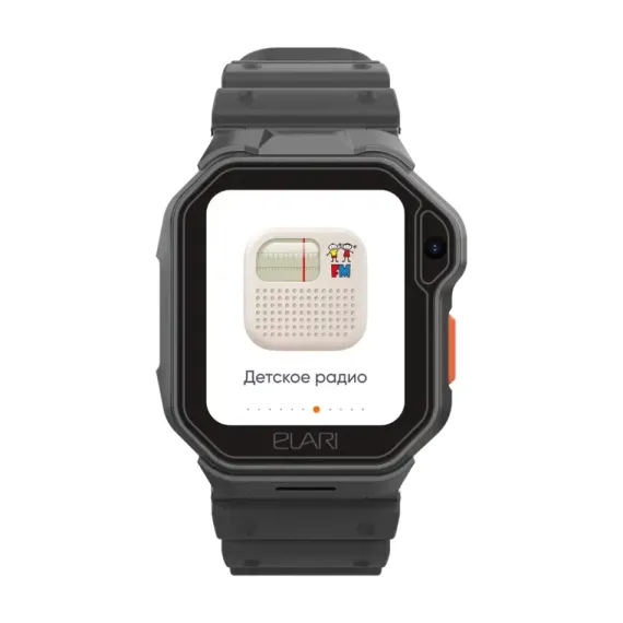 ДЕТСКИЕ ЧАСЫ ELARI KIDPHONE TECHNO 4G, 44ММ, ЧЁРНЫЙ