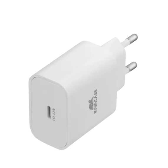 ЗАРЯДНОЕ УСТРОЙСТВО RIVACASE PS4101 W00, 20ВТ, БЕЛЫЙ