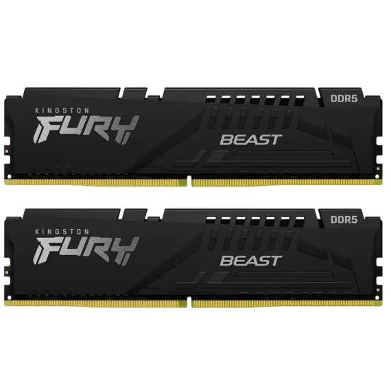 ОПЕРАТИВНАЯ ПАМЯТЬ KINGSTON FURY BEAST, DDR5 SDRAM, 6400 МГЦ, 64ГБ, KF564C32BBEK2-64