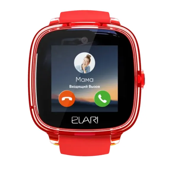 ДЕТСКИЕ ЧАСЫ ELARI KIDPHONE FRESH 4G, 35ММ, КРАСНЫЙ