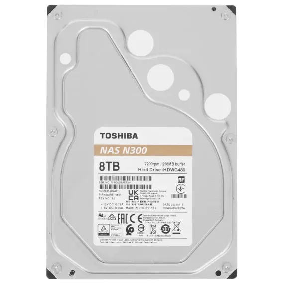 ЖЕСТКИЙ ДИСК TOSHIBA N300, 3.5", 8 TБ