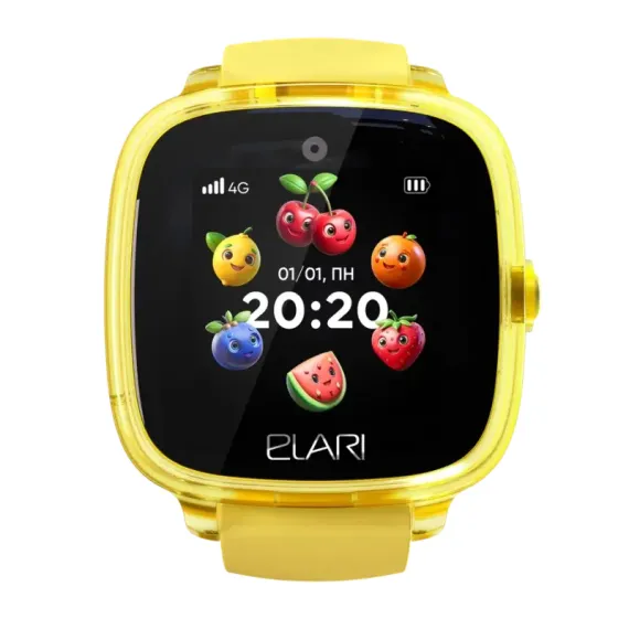 ДЕТСКИЕ ЧАСЫ ELARI KIDPHONE FRESH 4G, 35ММ, ЖЁЛТЫЙ