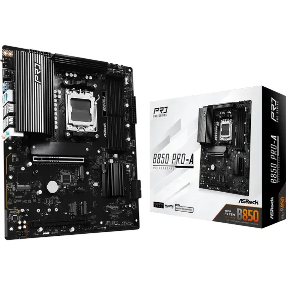 МАТЕРИНСКАЯ ПЛАТА ASROCK B850 PRO-A, AM5, AMD B850, ATX
