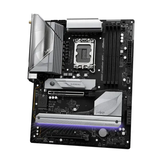 МАТЕРИНСКАЯ ПЛАТА ASROCK B860 LIVEMIXER WIFI, LGA1851, INTEL B860, ATX