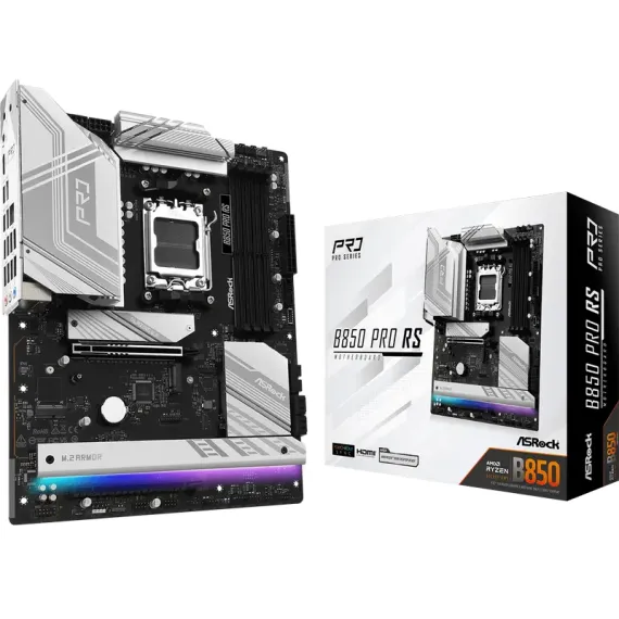 МАТЕРИНСКАЯ ПЛАТА ASROCK B850 PRO RS, AM5, AMD B850, ATX