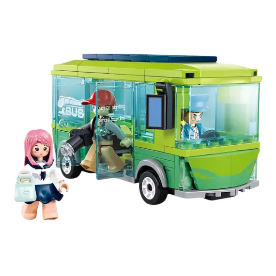 КОНСТРУКТОР SLUBAN "НОВЫЙ ЭЛЕКТРОБУС" B1261, 6+