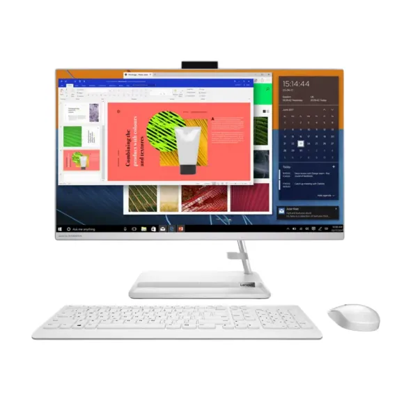 МОНОБЛОК LENOVO IDEACENTRE 3 27ALC6, 27", AMD RYZEN 5 7430U, 16ГБ/512ГБ, БЕЗ ОС, БЕЛЫЙ