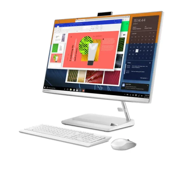 МОНОБЛОК LENOVO IDEACENTRE 3 27ALC6, 27", AMD RYZEN 5 7430U, 16ГБ/512ГБ, БЕЗ ОС, БЕЛЫЙ