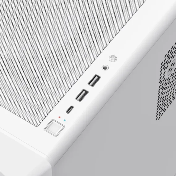 КОМПЬЮТЕРНЫЙ КОРПУС GAMEMAX VISTA COC AW, MIDI-TOWER, БЕЗ БЛОКА ПИТАНИЯ, БЕЛЫЙ