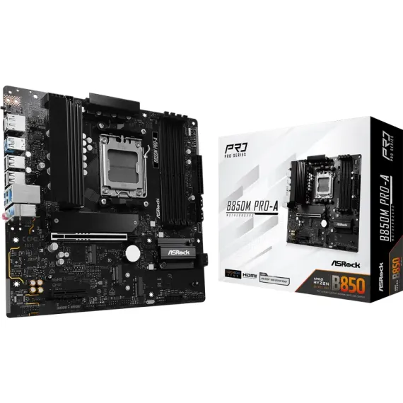 МАТЕРИНСКАЯ ПЛАТА ASROCK B850M PRO-A, AM5, AMD B850, MICRO-ATX
