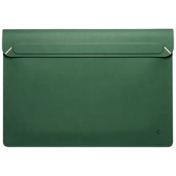 ФУТЛЯР ДЛЯ НОУТБУКА SPIGEN VALENTINUS 15-16", ИСКУССТВЕННАЯ КОЖА, JEJU GREEN