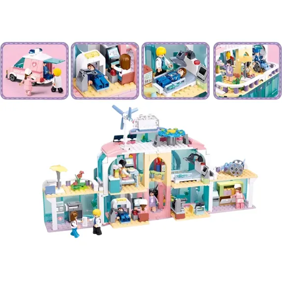 КОНСТРУКТОР SLUBAN "ГОСПИТАЛЬ" B1216, 6+