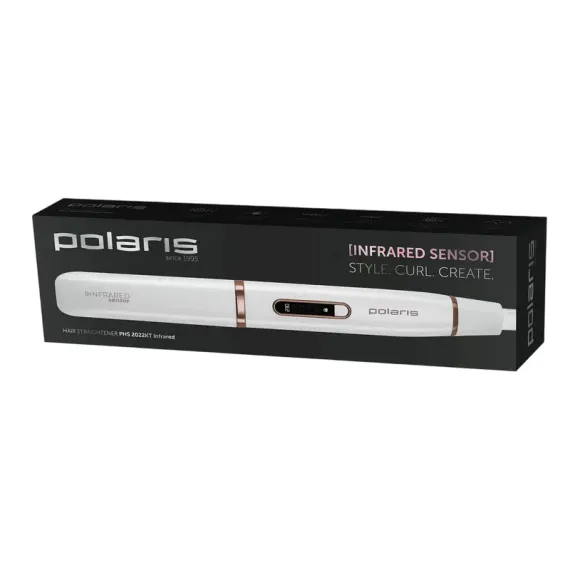 ВЫПРЯМИТЕЛЬ ДЛЯ ВОЛОС POLARIS PHS 2022KT, БЕЛЫЙ | РОЗОВЫЙ