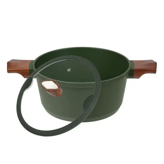 КАСТРЮЛЯ RESTO 93703, 4.6Л, 24СМ, ЗЕЛЁНЫЙ