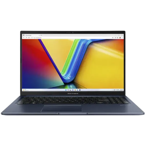 НОУТБУК 15,6" ASUS VIVOBOOK 15 M1502YA, QUIET BLUE, AMD RYZEN 7 5825U, 16ГБ/512ГБ, БЕЗ ОС