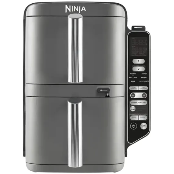 АЭРОФРИТЮРНИЦА NINJA DOUBLE STACK XL, СЕРЫЙ