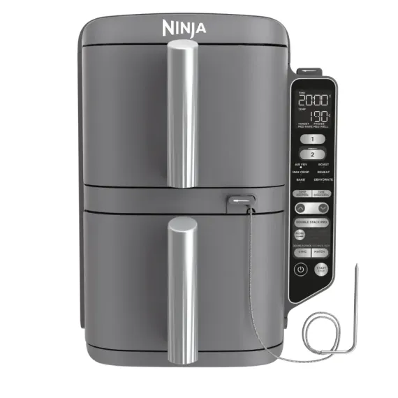 АЭРОФРИТЮРНИЦА NINJA DOUBLE STACK XL, СЕРЫЙ