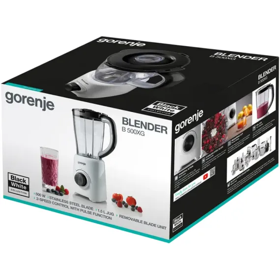 СТАЦИОНАРНЫЙ БЛЕНДЕР GORENJE B500XG, БЕЛЫЙ