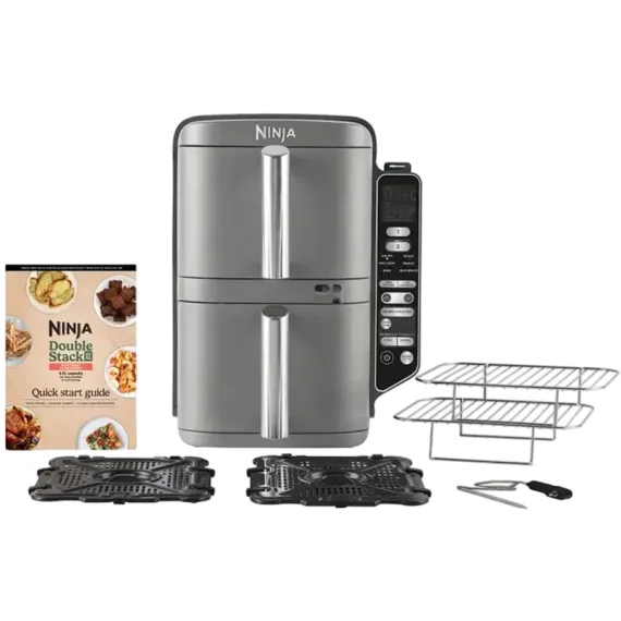 АЭРОФРИТЮРНИЦА NINJA DOUBLE STACK XL, СЕРЫЙ