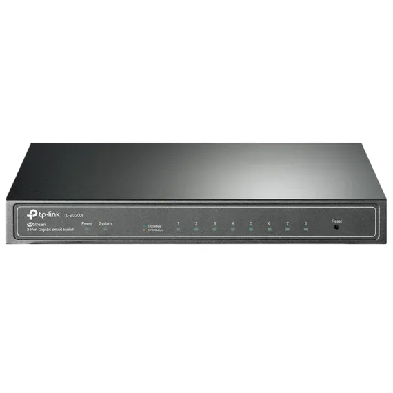СЕТЕВОЙ КОММУТАТОР TP-LINK TL-SG2008, 8X 10/100/1000 МБИТ/С