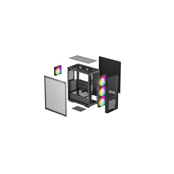 КОРПУС DEEPCOOL MATREXX 55 MESH V4 / W/OPSU / SIDE PANEL / ATX / BLACK