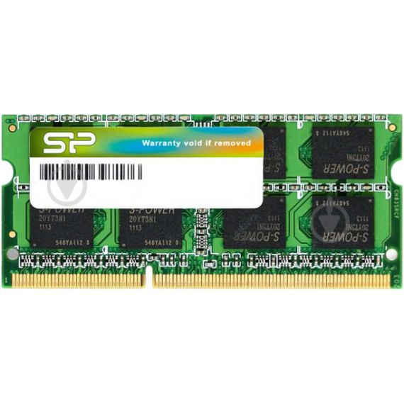 4GB DDR3-1600 SODIMM  SILICON POWER, PC12800, CL11, 512MX8 8CHIPS, 1.5V