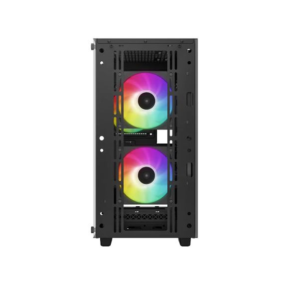 CARCASA DEEPCOOL CC360 ARGB / W/OPSU / SIDE PANEL / 3X120MM ARGB FANS / ATX / BLACK