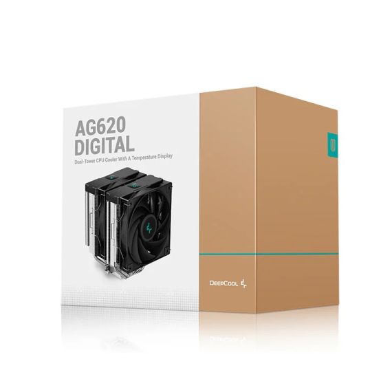 COOLER DEEPCOOL AG620 DIGITAL / UNIVERSAL / 260W / 300~1950RPM, <29.4DBA / 67.88CFM / BLACK