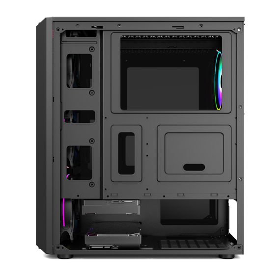 CARCASA GAMING 1STPLAYER RB-4 / NO PSU / SIDE-WINDOW / 1X120MM / ATX / BLACK