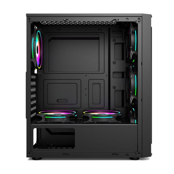 CARCASA GAMING 1STPLAYER RB-4 / NO PSU / SIDE-WINDOW / 1X120MM / ATX / BLACK